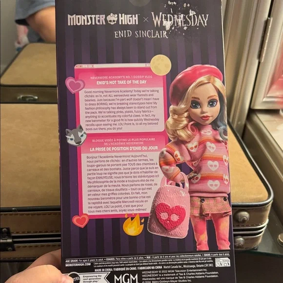 Monster High x Wednesday Collectible Enid Sinclair Fashion Doll - Picture 3 of 3